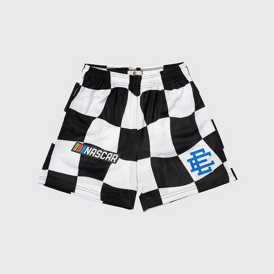 EE Shorts Black And White Lattice