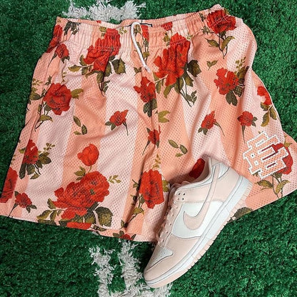 EE Mesh Short Red Rose-Pink