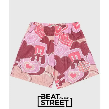 EE Beach Sports Shorts Heart Pink