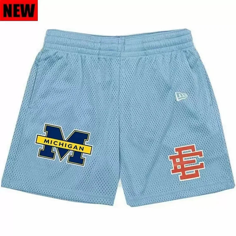 EE Beach Sports Shorts MICHIGAN Sky Blue