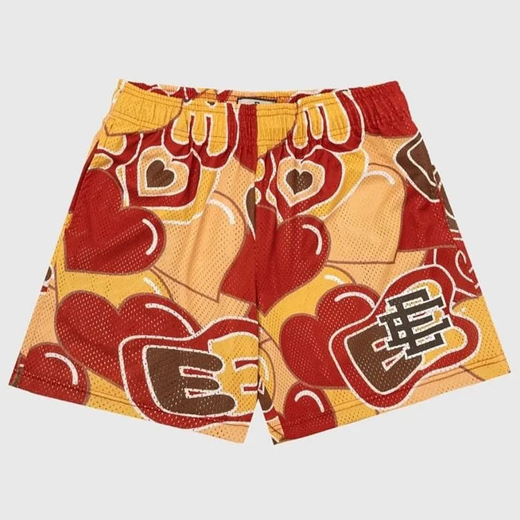 EE Beach Sports Shorts Heart Claret