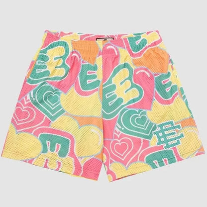 EE Beach Sports Shorts Heart Light Yellow