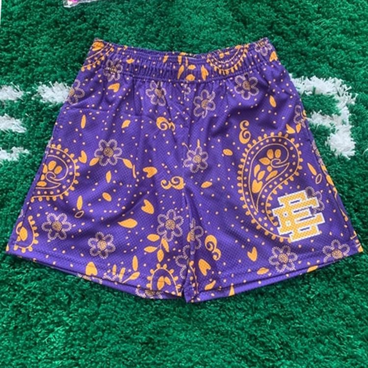 EE Basic Short Purple Paisley