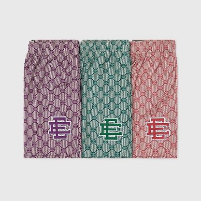 EE Shorts X Gucci Monogram Basic Print Shorts